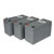 3x 12V 9AH UPS Replacement Battery Cartridge Kit for select Tripp Lite, Best, Powerware, Liebert and other UPS RBC53