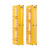 High-Capacity Vertical Cable Manager - Deep Double Finger Duct with Cover, Single Sided, 6 in. Wide, Yellow, 7 ft. (2.2 m) SRCABLEVRT6HDFC