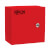 SmartRack Outdoor Industrial Enclosure with Lock - NEMA 4, Surface Mount, Metal Construction, 10 x 10 x 6 in., Red SRIN410106R