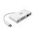 USB-C Multiport Adapter, DVI, USB-A Port, Gbe and PD Charging, White U444-06N-DGU-C