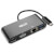 USB-C Multiport Adapter, VGA, USB-A Port, Gbe and PD Charging, Black U444-06N-VGUB-C